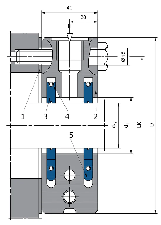 Carbon Floating Ring Seal Technical Drawing