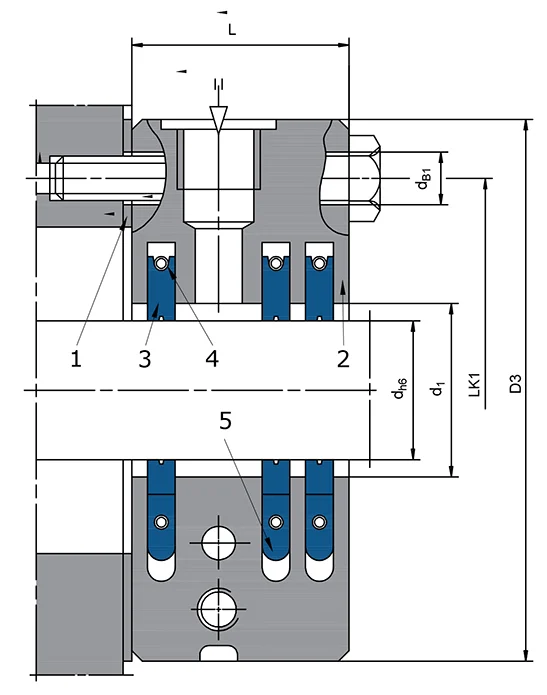 Carbon Floating Ring Seal Technical Drawing